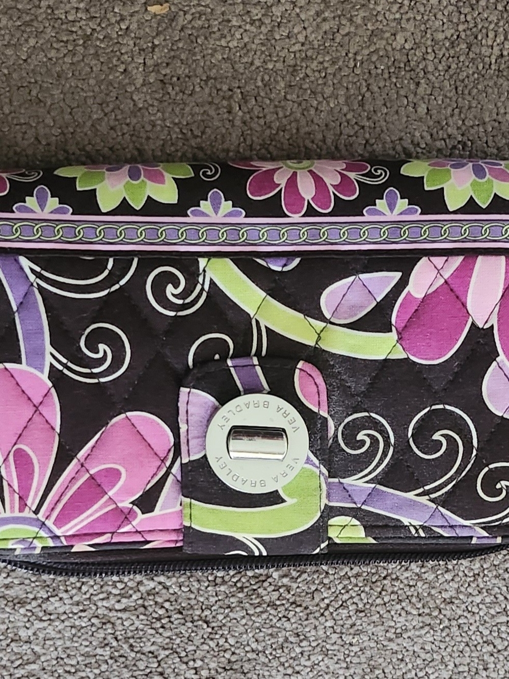 Vera Bradley Pink Floral Quilted Wallet